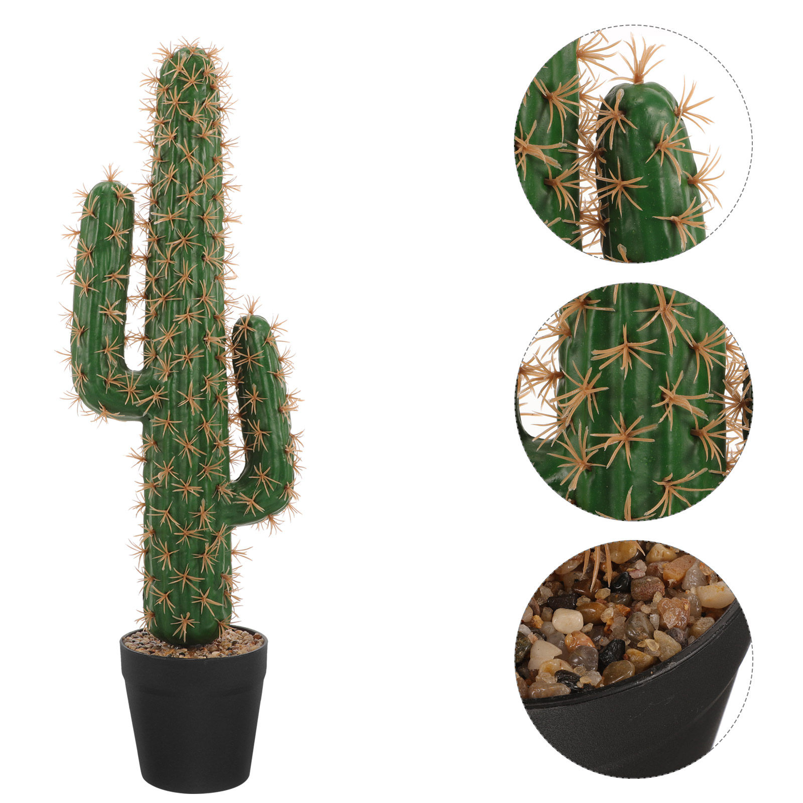 Echeveria Succulent - Lifelike Artificial Cactus Plant in Pot