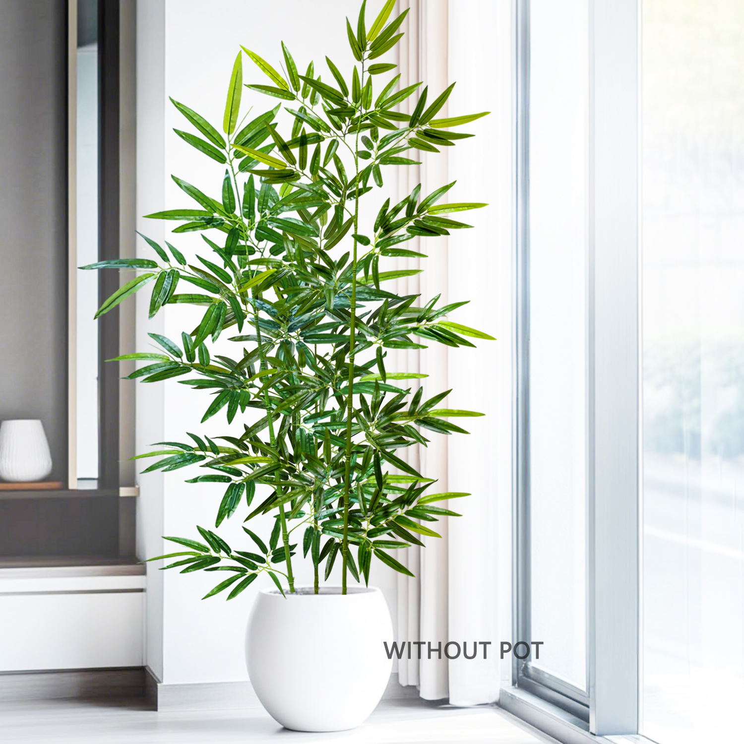 Dracaena Marginata - 120-240cm/94.48in Artificial Green Bamboo Leaves, Fake