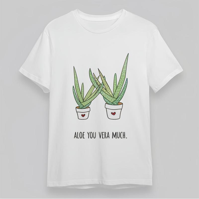 Men'S Round Neck T Shirt Aloe  – Aloe Vera Pot Bewertung und Preis