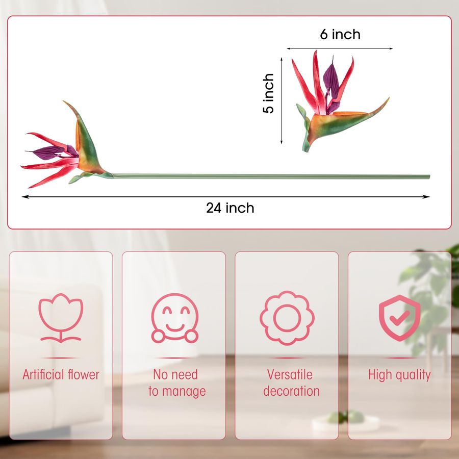 12 Pcs Bird of Paradise Artifi – Bird Paradise Strelitzia Bewertung und Preis