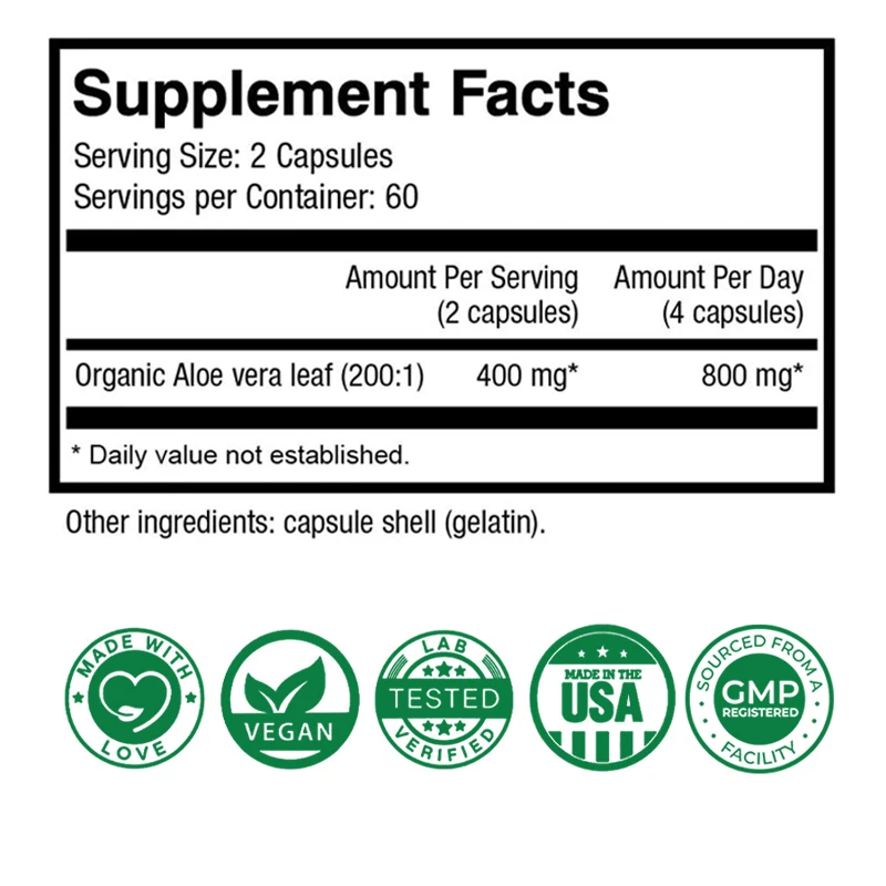 Aloe Vera Capsules - Help Prom – Aloe Vera Pot Bewertung und Preis