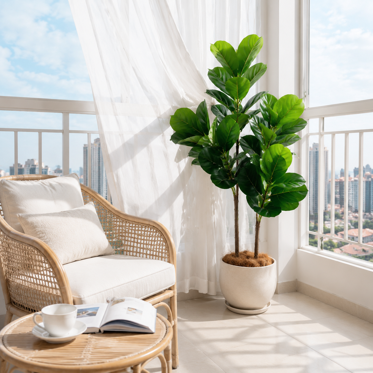 130cm/4.3ft Artificial Ficus L – Ficus Lyrata Tree Bewertung und Preis