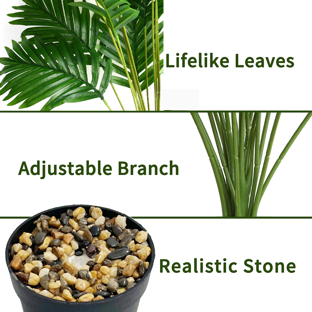 24 Leaves Areca Palm Artificia – Dracaena Marginata Bewertung und Preis