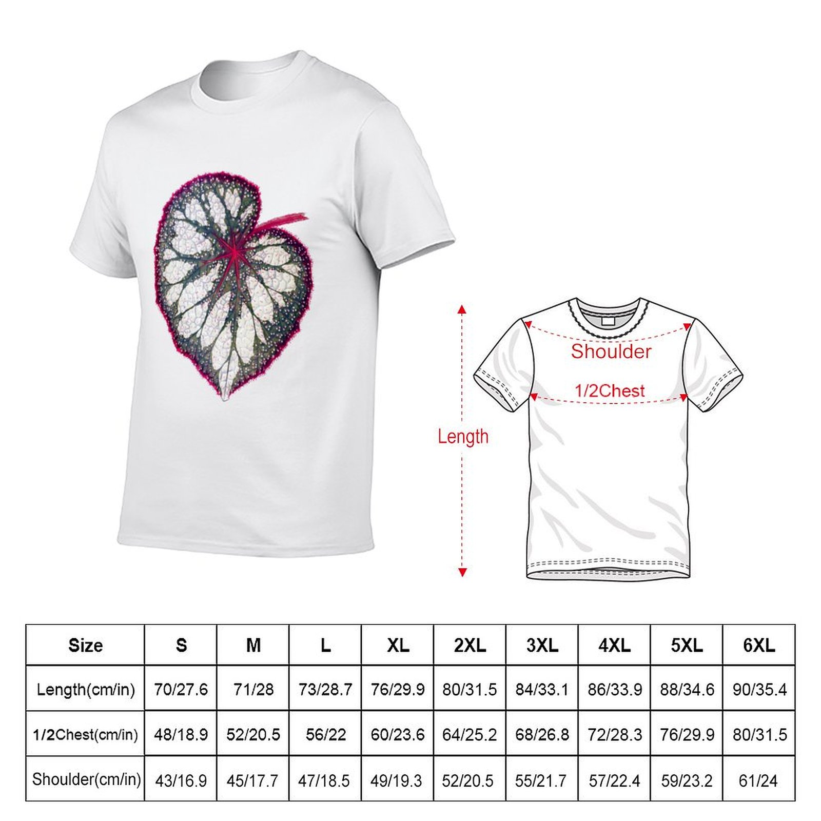 Begonia rex T-Shirt man graphi – Begonia Rex Bewertung und Preis