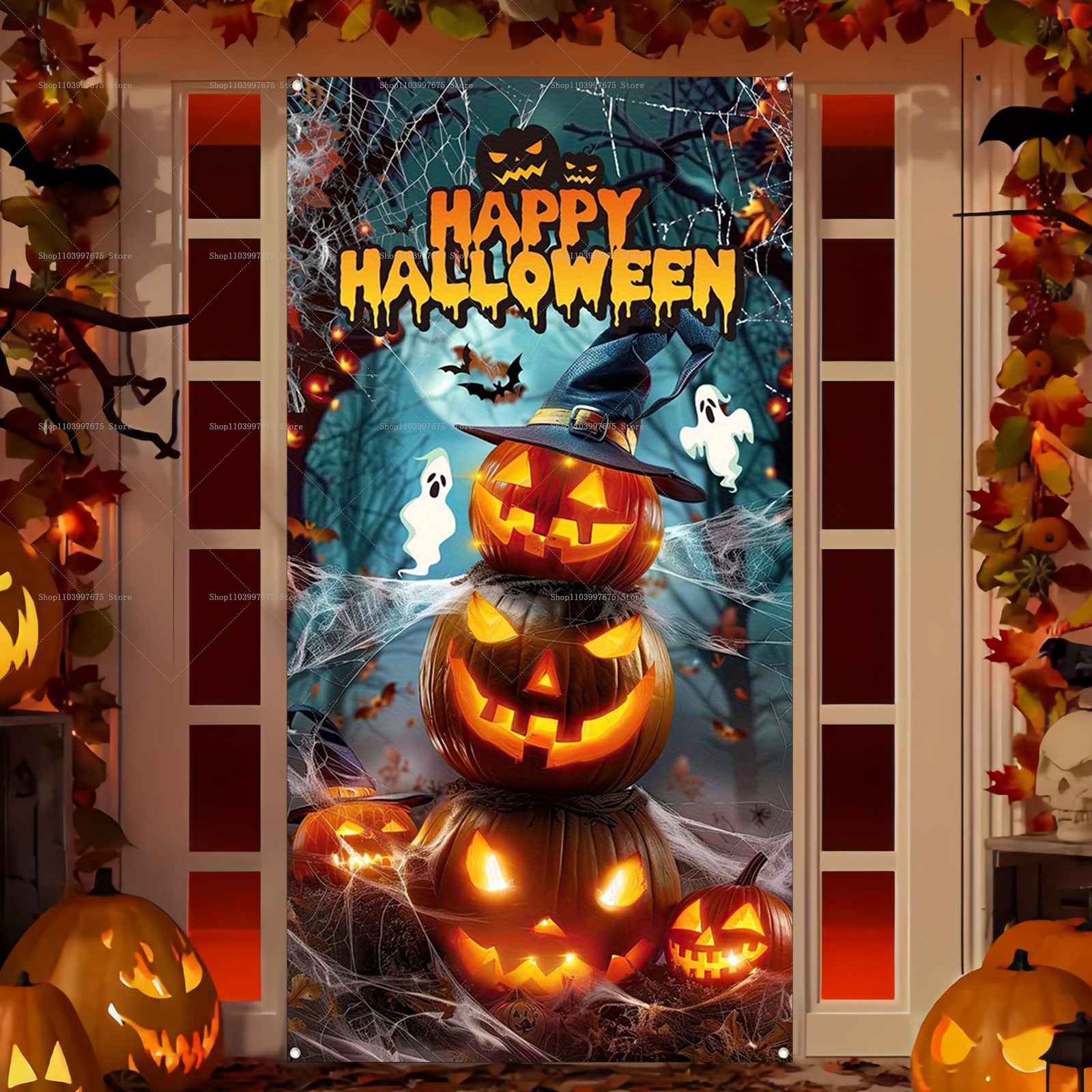 Happy Halloween Door Banner Ev – Spider Plant Hanging Bewertung und Preis