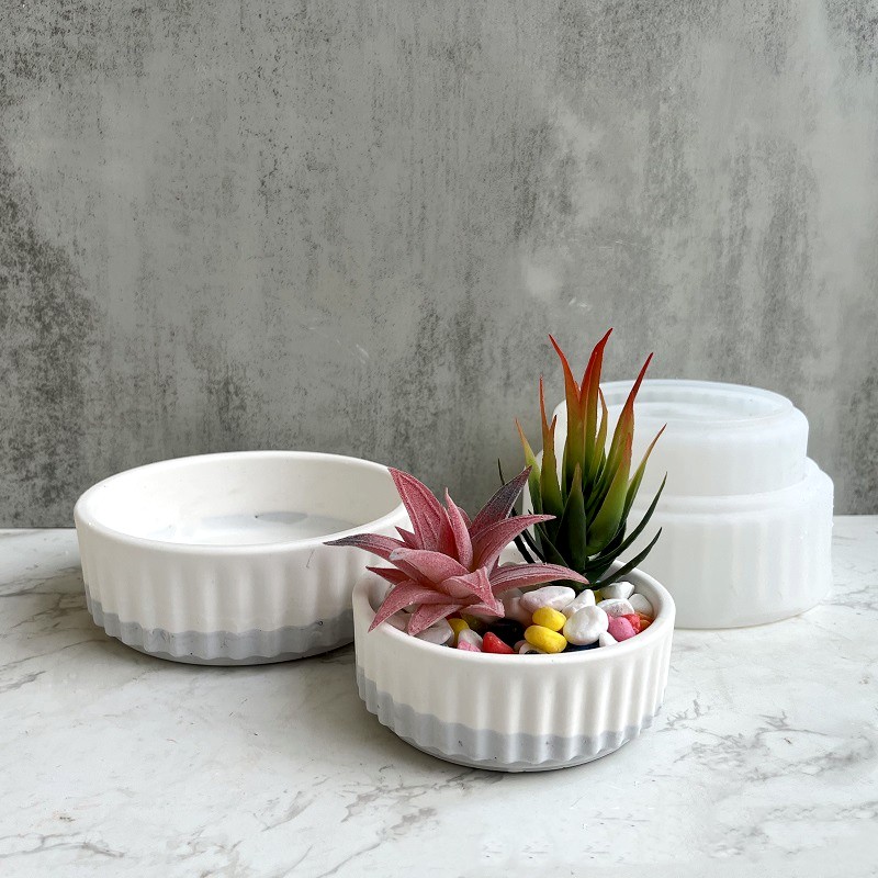 Stripe Flowerpot Silicone Mold – Echeveria Succulent Bewertung und Preis