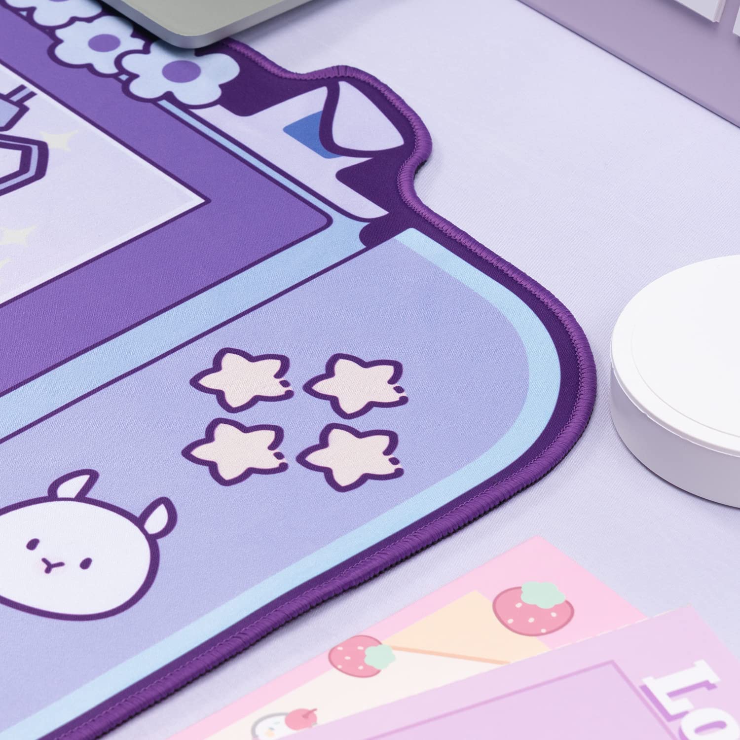 Large Kawaii Gaming Mouse Pad  – Tradescantia Purple Bewertung und Preis