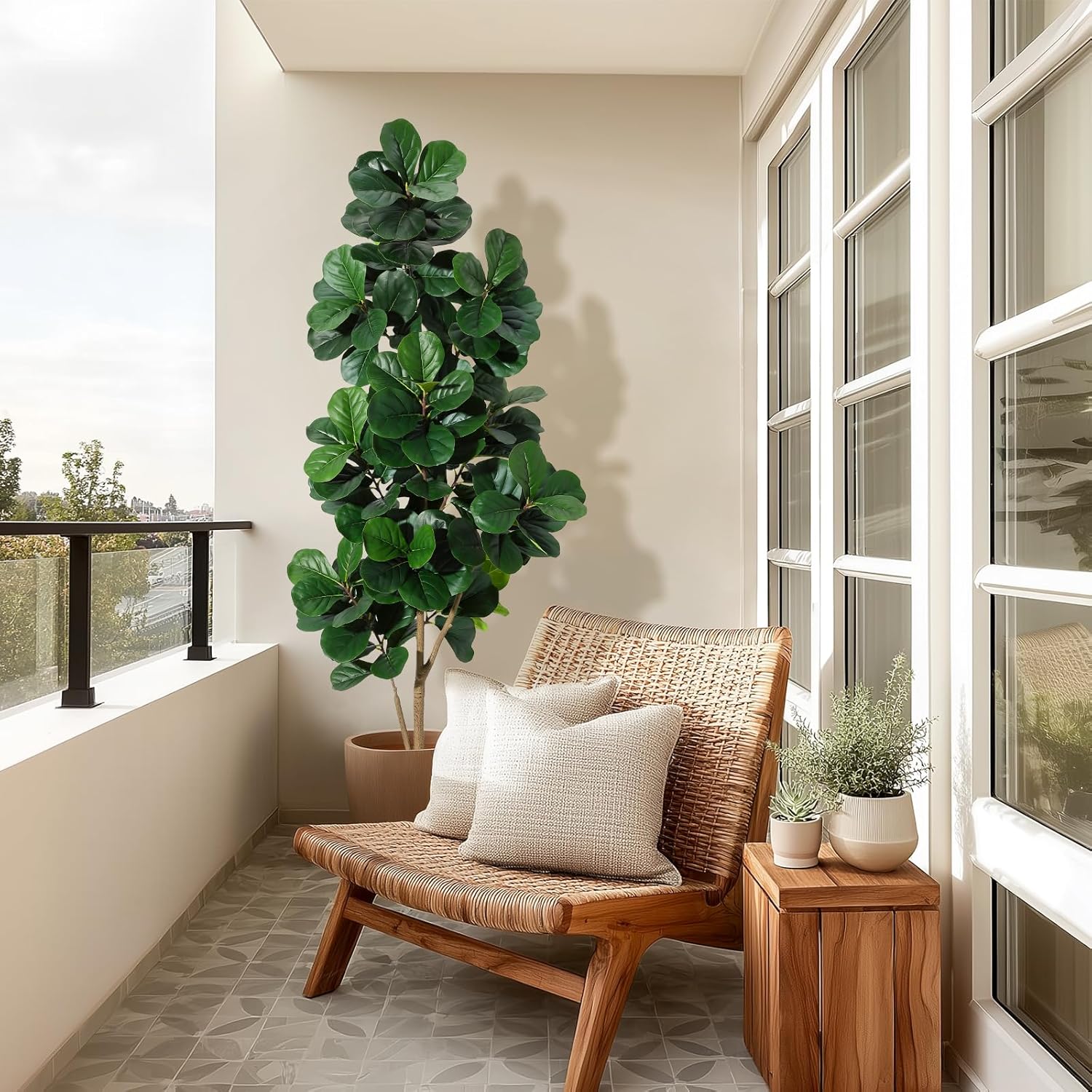 4FT/5FT/6FT/7FT Fiddle Leaf Fi – Ficus Lyrata Tree Bewertung und Preis